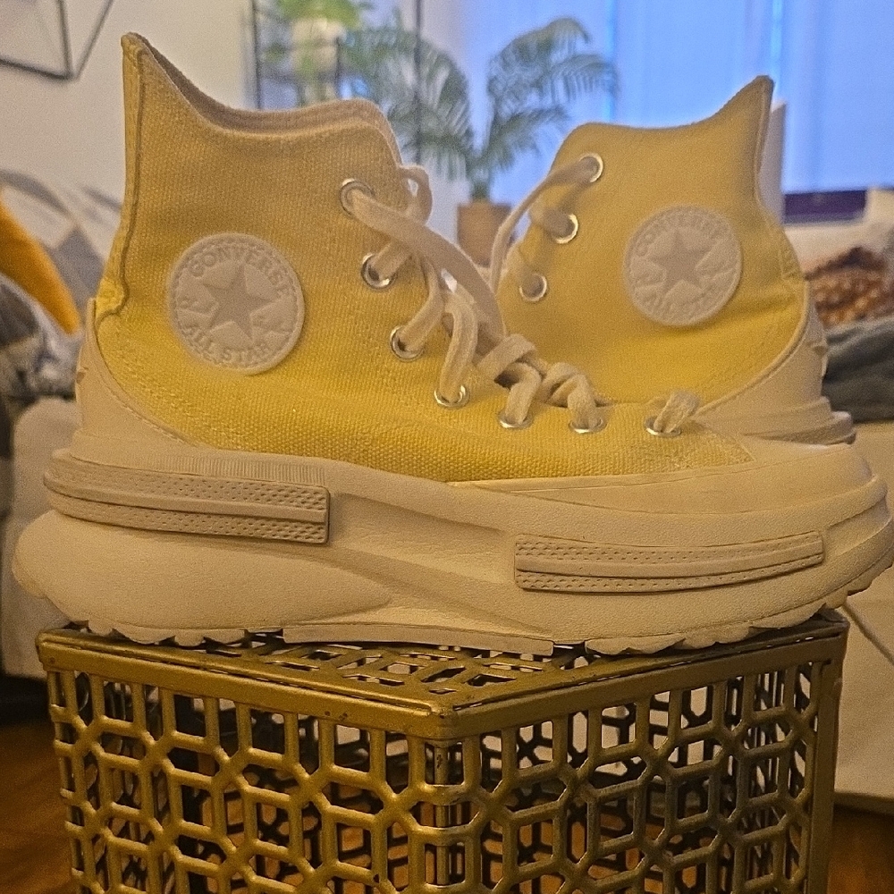 Converse Yellow High-Top Sneakers